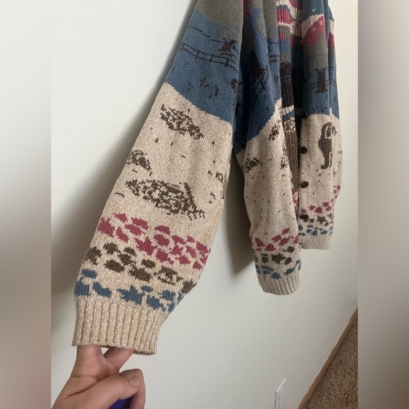 Vintage 1990 Beautiful Dogs Sweater from Northern Reflections cardigan sweater - Picture 10 of 13